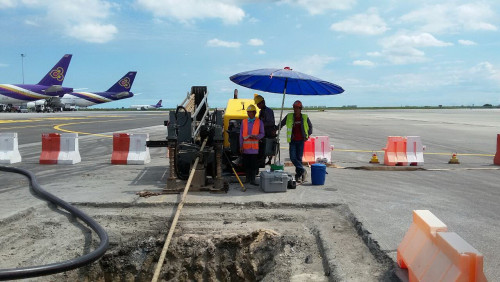 งานดันท่อ สนามบินสุวรรณภูมิ 1