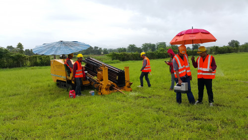 งานดันท่อลอด Runway สนามบินแม่สอด 6