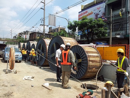 ทดสอบท่อ รถไฟฟ้าสายสีน้ำเงิน