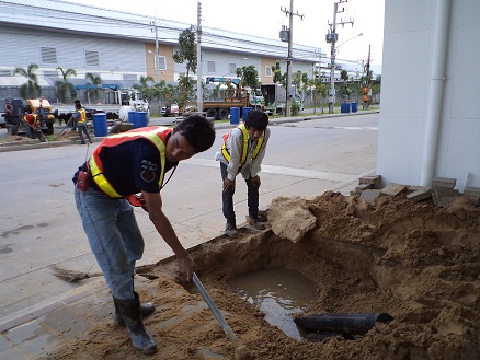 ท่อ HDPE ลอดถนน โครงการฟาสแฟค วังน้อย