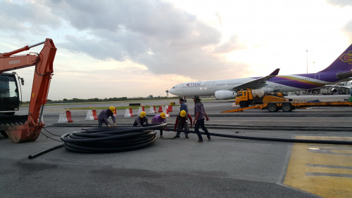 งานดันท่อ สนามบินสุวรรณภูมิ 4