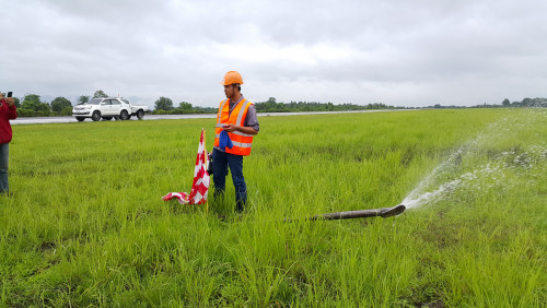 งานดันท่อลอด Runway สนามบินแม่สอด 8