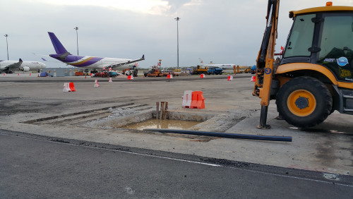 งานดันท่อ สนามบินสุวรรณภูมิ 6