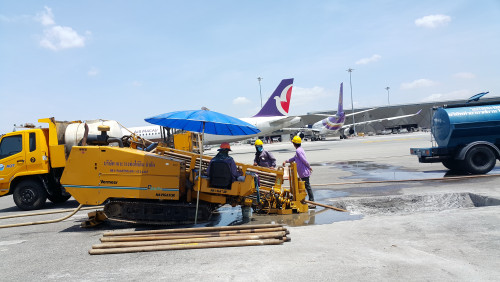 งานดันท่อ สนามบินสุวรรณภูมิ 7