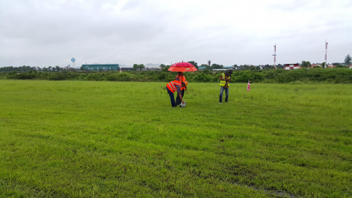 งานดันท่อลอด Runway สนามบินแม่สอด 7