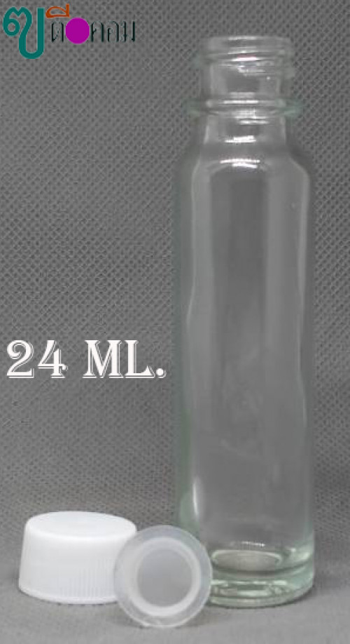 ขวด 24 มล.(482 ใบ)+ฝามีเดือยสีขาว+จุกตัน 1