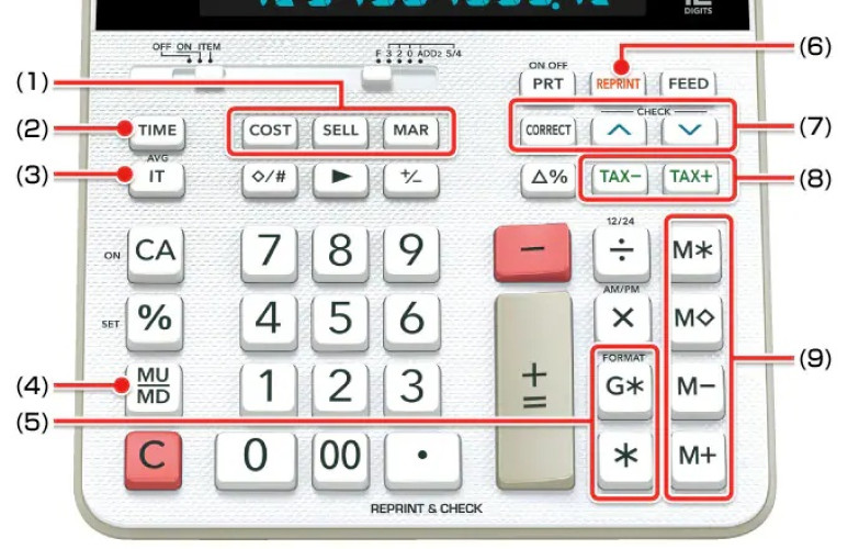 เครื่องคิดเลขแบบพิมพ์ได้  CASIO FR-2650RC 1