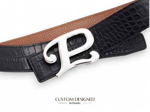 Exclusive Collection หัวเข็มขัดสแตนเลส อักษร 