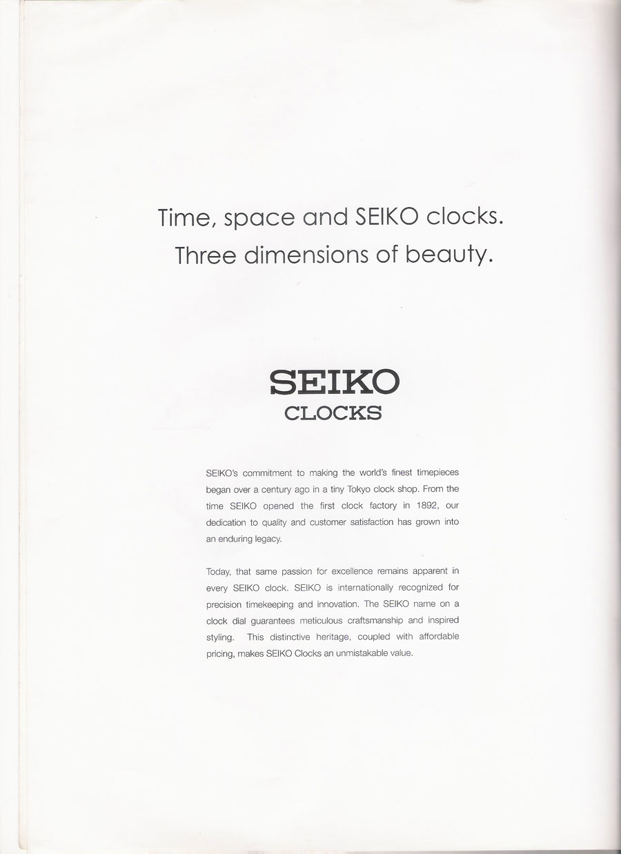 นาฬิกาแขวนผนัง และตั้งโต๊ะ SEIKO หลากหลายรูปแบบแท้จากประเทศญี่ปุ่น 2
