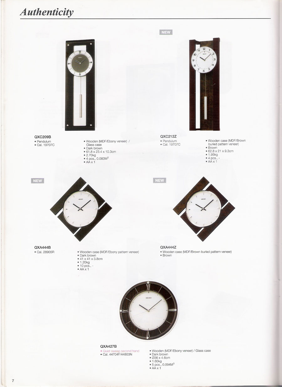 นาฬิกาแขวนผนัง และตั้งโต๊ะ SEIKO หลากหลายรูปแบบแท้จากประเทศญี่ปุ่น 10