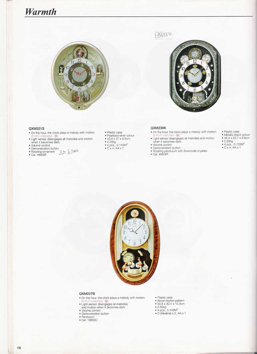 นาฬิกาแขวนผนัง และตั้งโต๊ะ SEIKO หลากหลายรูปแบบแท้จากประเทศญี่ปุ่น 22