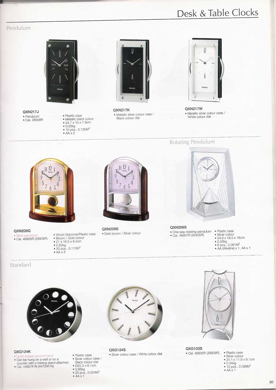 นาฬิกาแขวนผนัง และตั้งโต๊ะ SEIKO หลากหลายรูปแบบแท้จากประเทศญี่ปุ่น 33