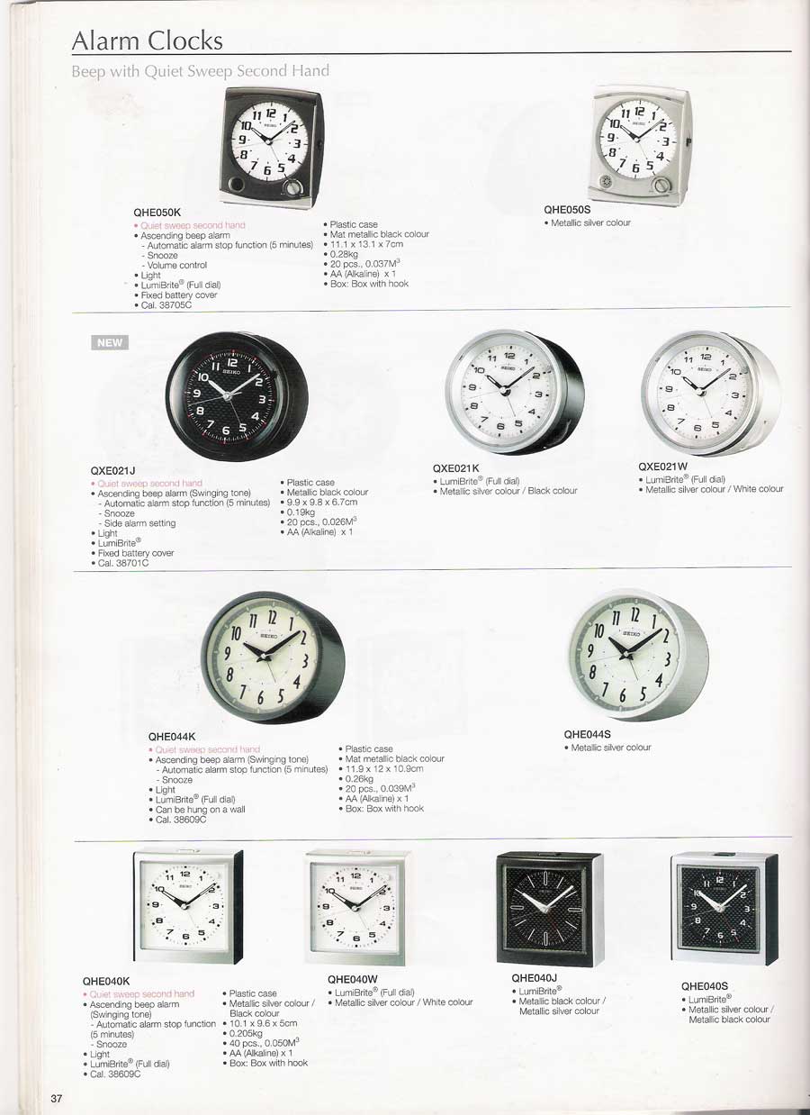 นาฬิกาแขวนผนัง และตั้งโต๊ะ SEIKO หลากหลายรูปแบบแท้จากประเทศญี่ปุ่น 40