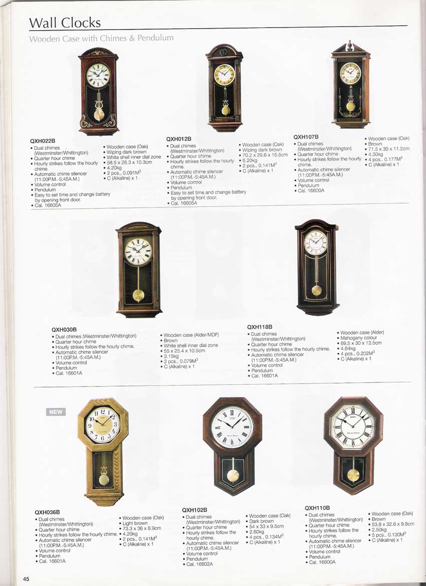 นาฬิกาแขวนผนัง และตั้งโต๊ะ SEIKO หลากหลายรูปแบบแท้จากประเทศญี่ปุ่น 48
