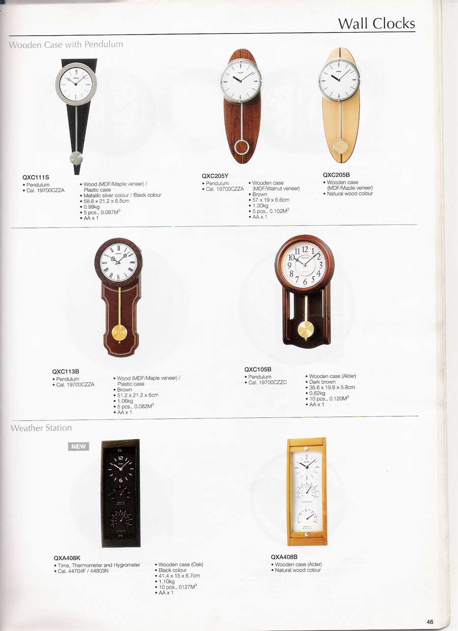 นาฬิกาแขวนผนัง และตั้งโต๊ะ SEIKO หลากหลายรูปแบบแท้จากประเทศญี่ปุ่น 49