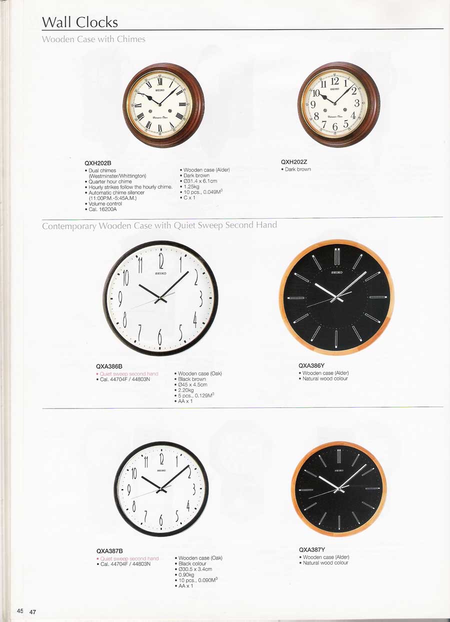 นาฬิกาแขวนผนัง และตั้งโต๊ะ SEIKO หลากหลายรูปแบบแท้จากประเทศญี่ปุ่น 50