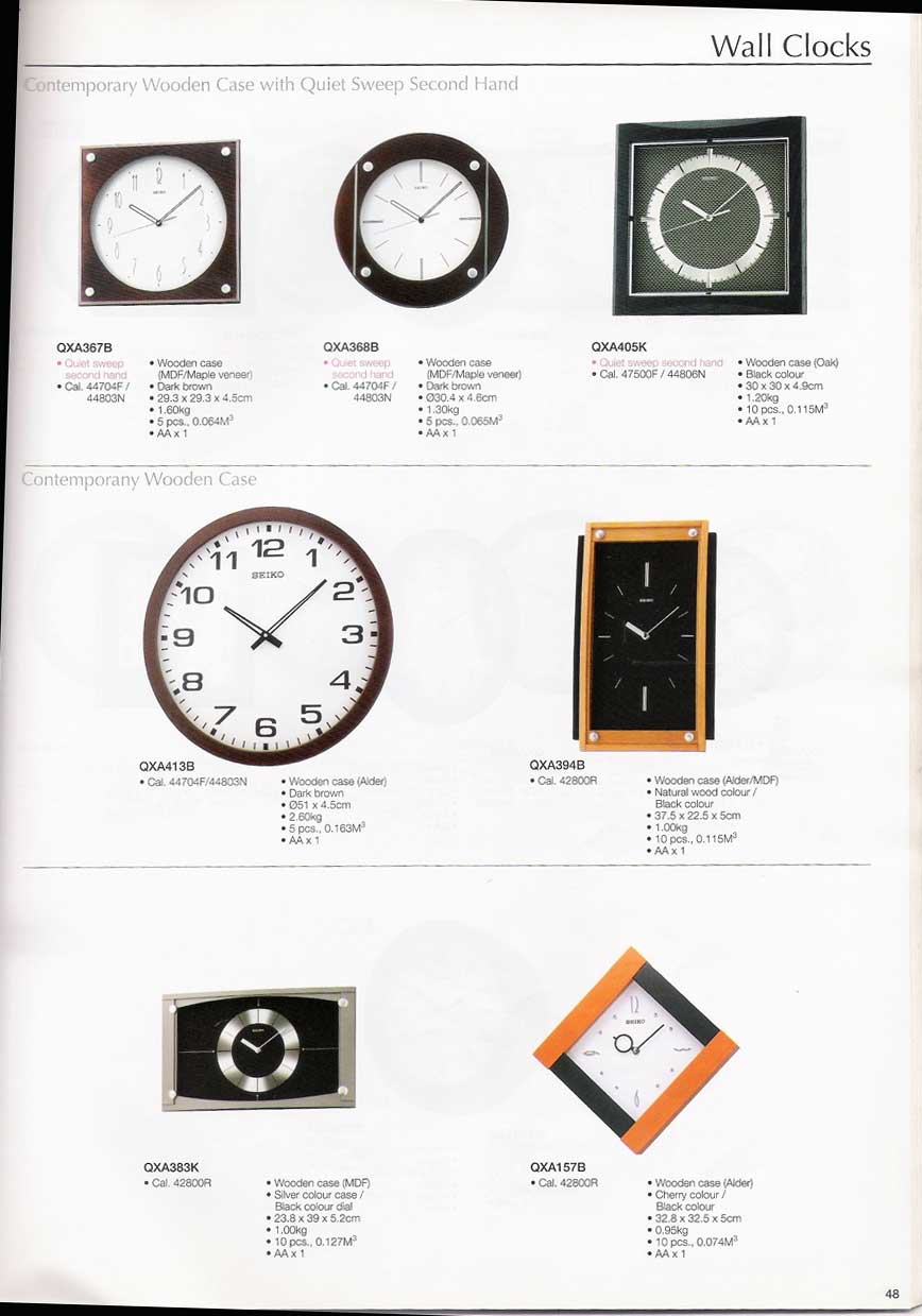 นาฬิกาแขวนผนัง และตั้งโต๊ะ SEIKO หลากหลายรูปแบบแท้จากประเทศญี่ปุ่น 51