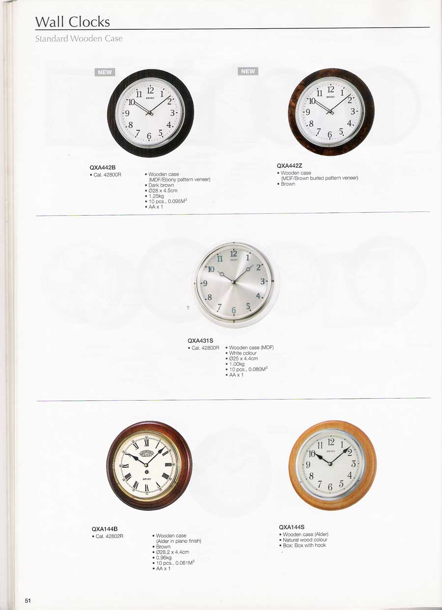 นาฬิกาแขวนผนัง และตั้งโต๊ะ SEIKO หลากหลายรูปแบบแท้จากประเทศญี่ปุ่น 54