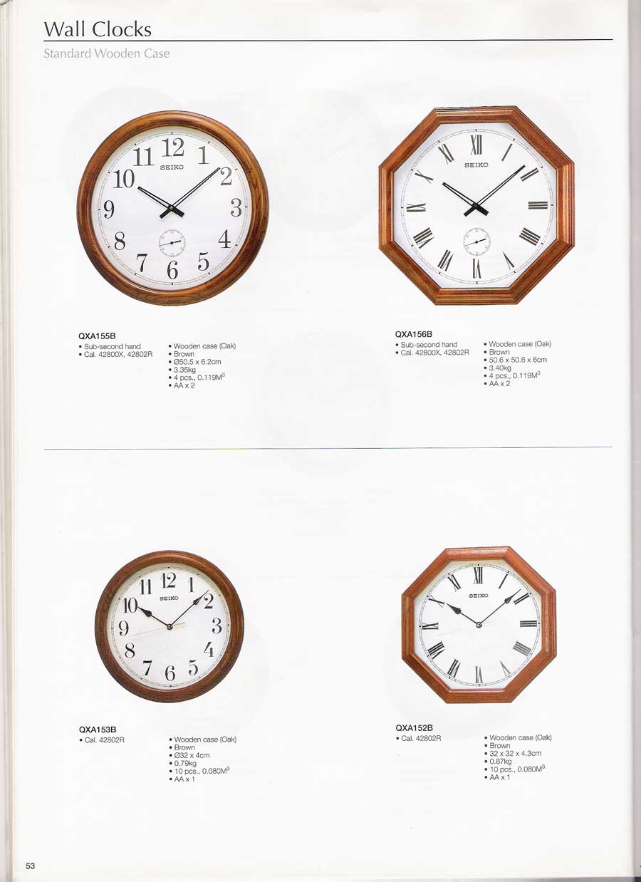 นาฬิกาแขวนผนัง และตั้งโต๊ะ SEIKO หลากหลายรูปแบบแท้จากประเทศญี่ปุ่น 56