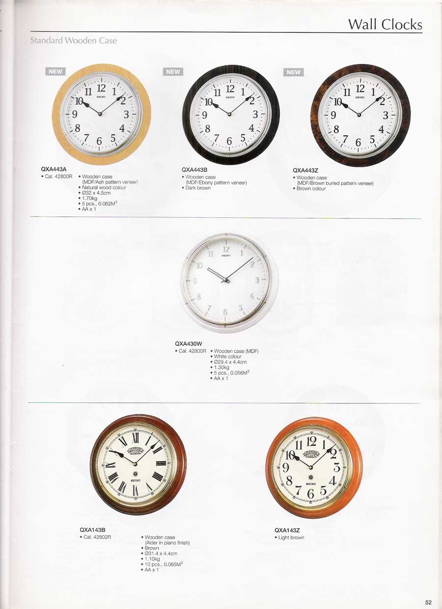 นาฬิกาแขวนผนัง และตั้งโต๊ะ SEIKO หลากหลายรูปแบบแท้จากประเทศญี่ปุ่น 55