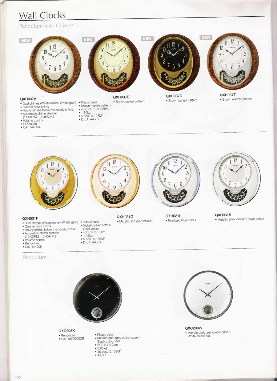 นาฬิกาแขวนผนัง และตั้งโต๊ะ SEIKO หลากหลายรูปแบบแท้จากประเทศญี่ปุ่น 58