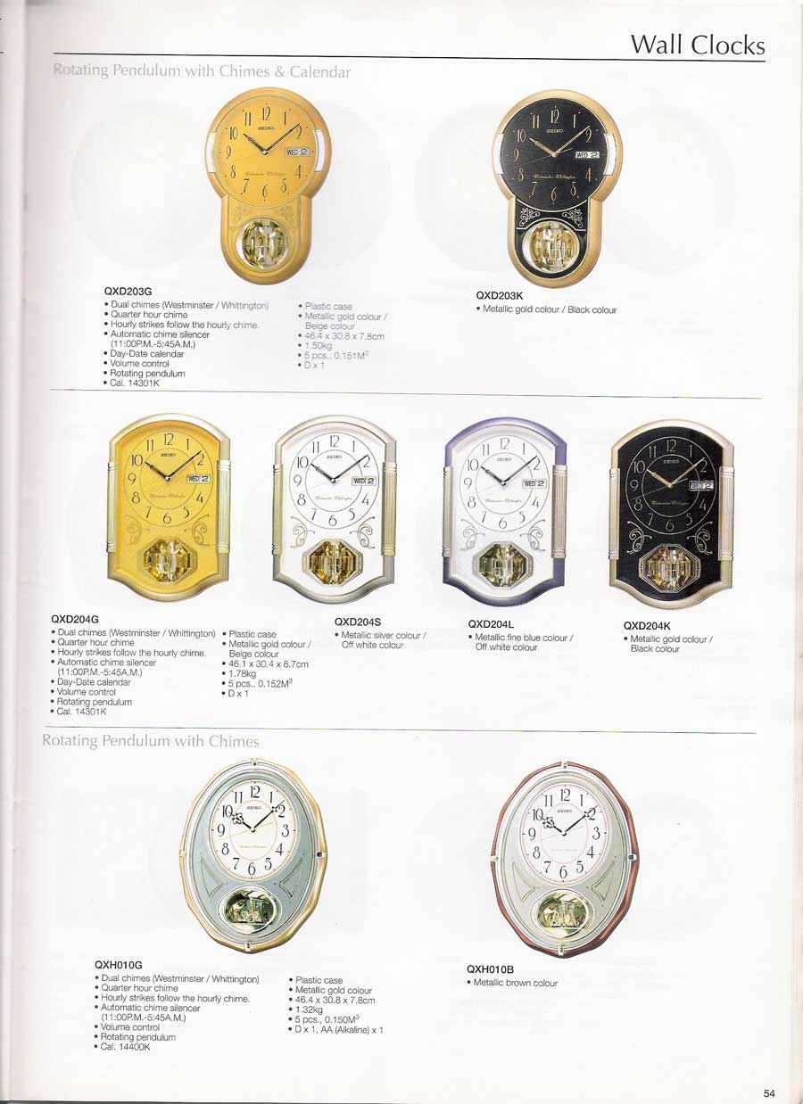 นาฬิกาแขวนผนัง และตั้งโต๊ะ SEIKO หลากหลายรูปแบบแท้จากประเทศญี่ปุ่น 57