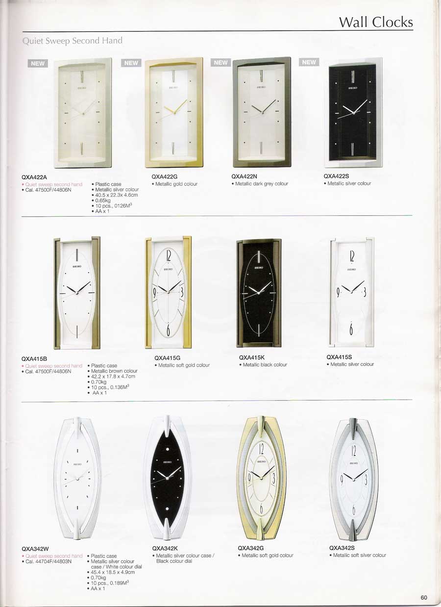 นาฬิกาแขวนผนัง และตั้งโต๊ะ SEIKO หลากหลายรูปแบบแท้จากประเทศญี่ปุ่น 63