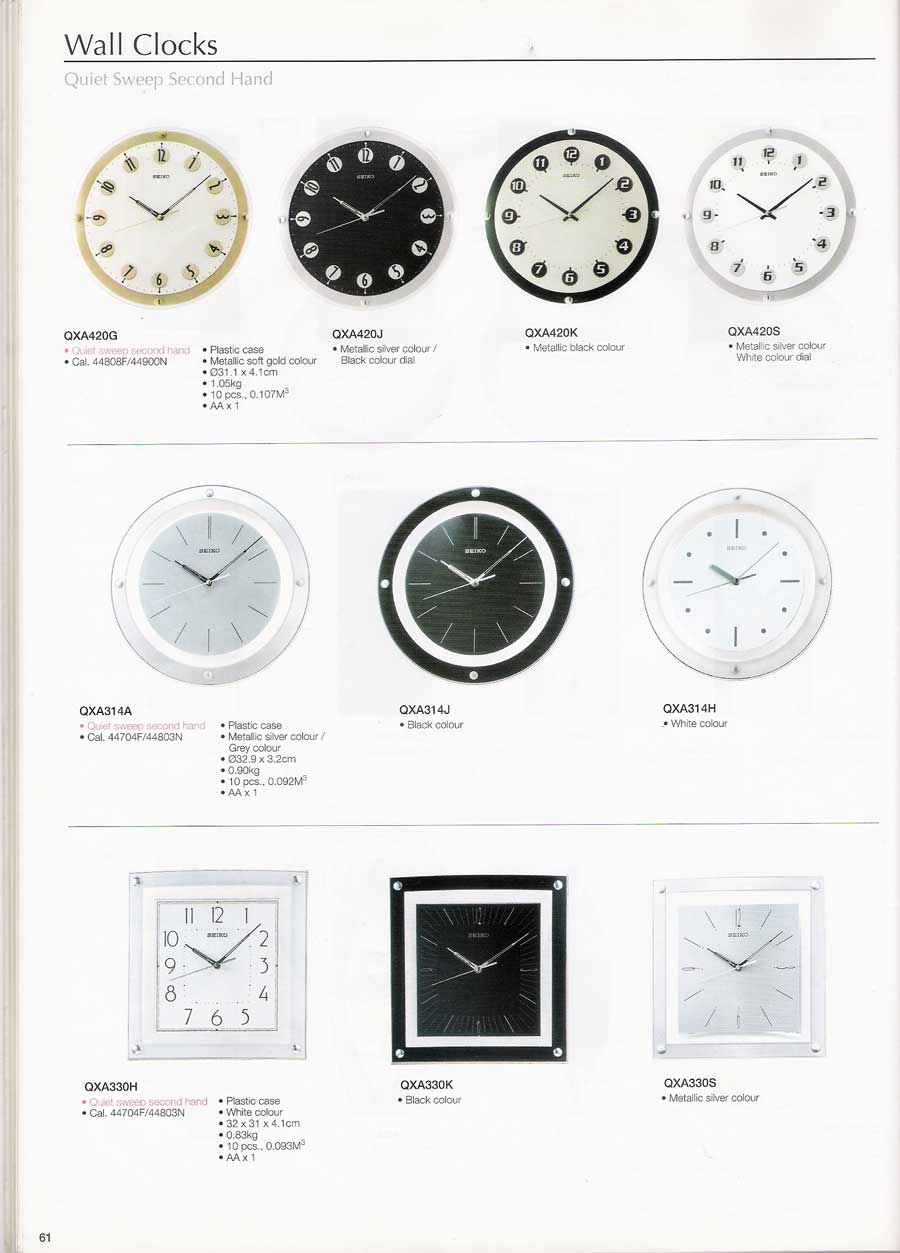 นาฬิกาแขวนผนัง และตั้งโต๊ะ SEIKO หลากหลายรูปแบบแท้จากประเทศญี่ปุ่น 64
