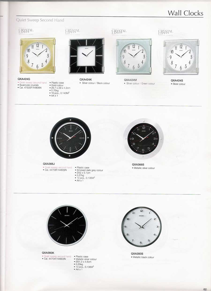 นาฬิกาแขวนผนัง และตั้งโต๊ะ SEIKO หลากหลายรูปแบบแท้จากประเทศญี่ปุ่น 65