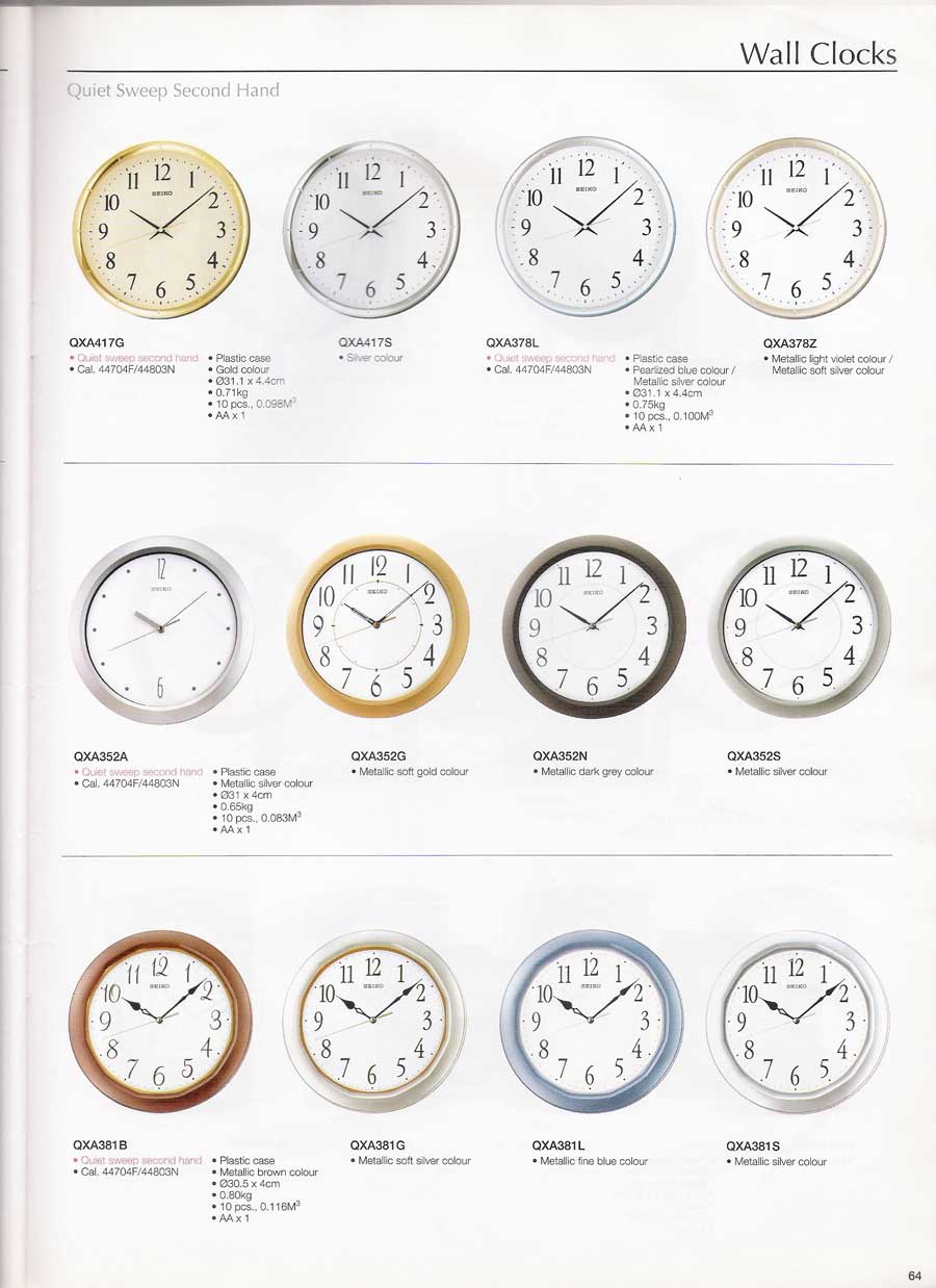 นาฬิกาแขวนผนัง และตั้งโต๊ะ SEIKO หลากหลายรูปแบบแท้จากประเทศญี่ปุ่น 67