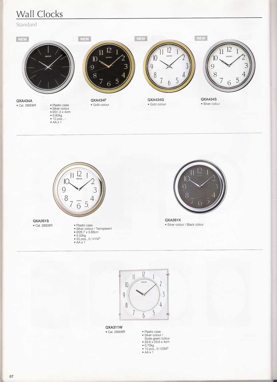 นาฬิกาแขวนผนัง และตั้งโต๊ะ SEIKO หลากหลายรูปแบบแท้จากประเทศญี่ปุ่น 70