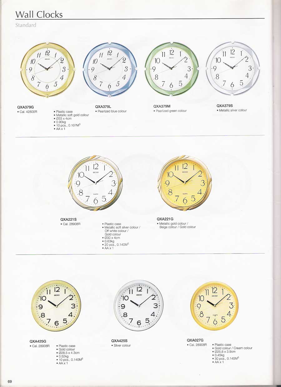 นาฬิกาแขวนผนัง และตั้งโต๊ะ SEIKO หลากหลายรูปแบบแท้จากประเทศญี่ปุ่น 72