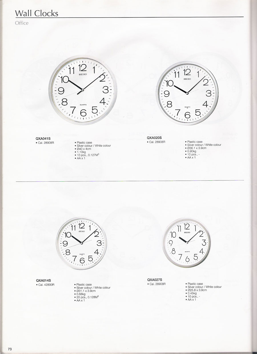 นาฬิกาแขวนผนัง และตั้งโต๊ะ SEIKO หลากหลายรูปแบบแท้จากประเทศญี่ปุ่น 76