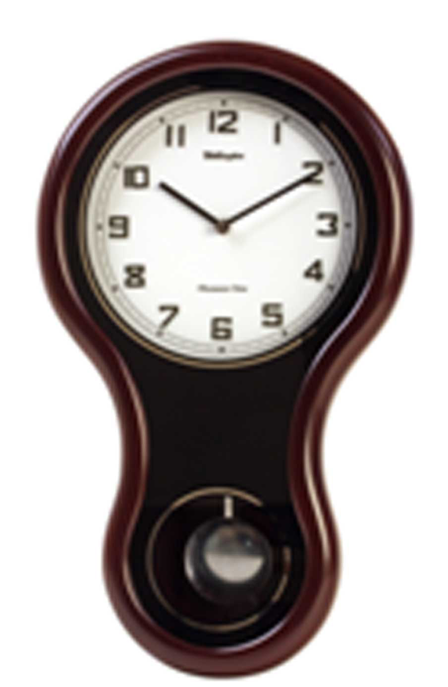 นาฬิกาไม้จริง แก่วง และ มีเสียงบอกชั่วโมง ยี่ห้อ Wellington รุ่น G20239