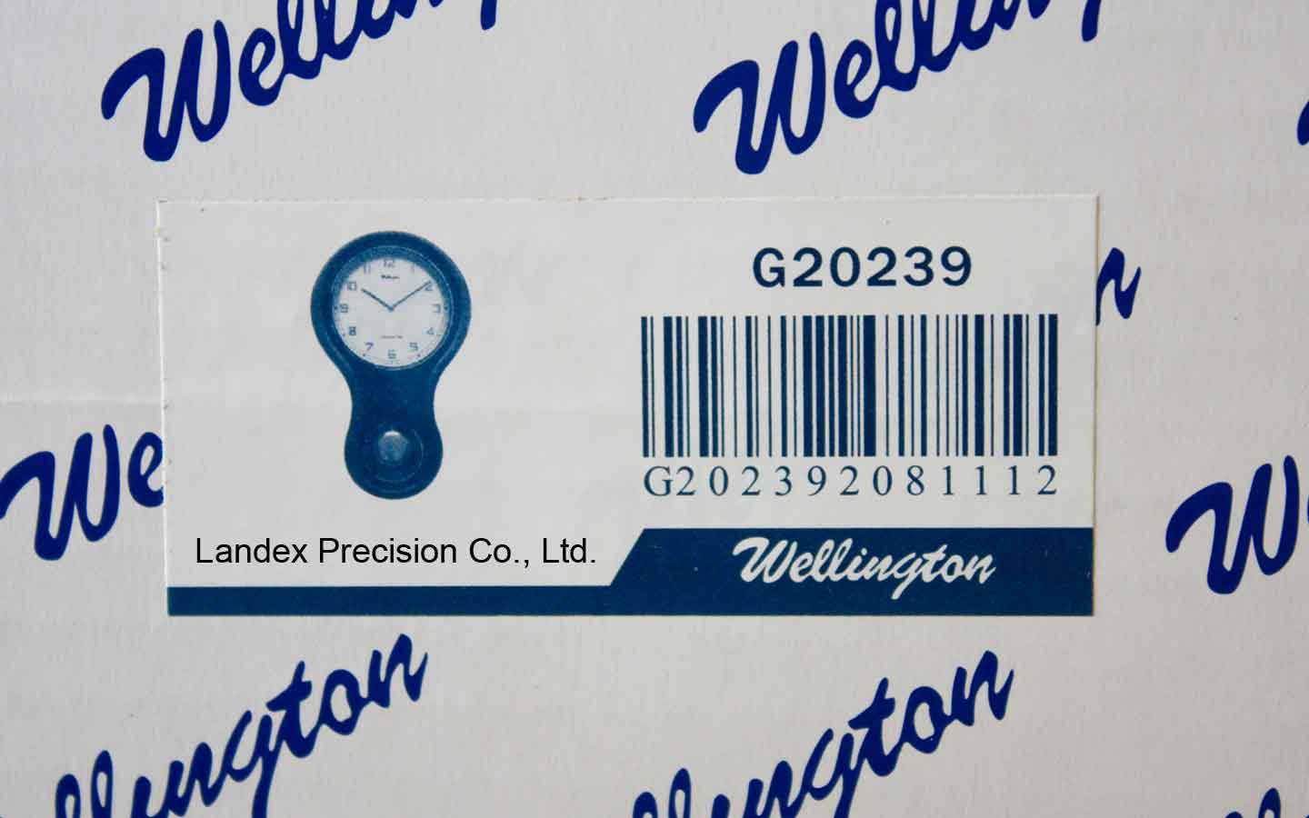 นาฬิกาไม้จริง แก่วง และ มีเสียงบอกชั่วโมง ยี่ห้อ Wellington รุ่น G20239 7