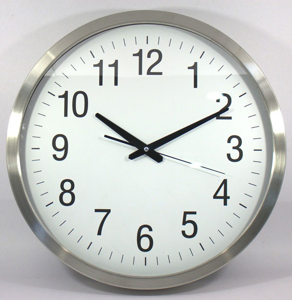 นาฬิกาแขวน รุ่น L 205 ขนาด 44 cm. ขอบ Stainless steel