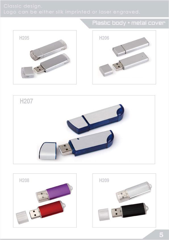 พลาสติก ผสม โลหะ usb flash drive 1