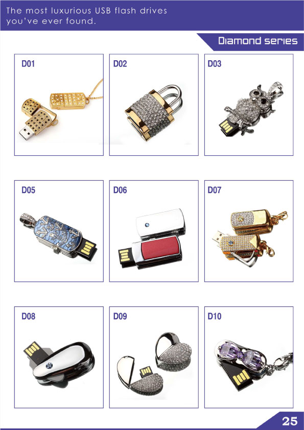 ประดับแวววาว usb flash drive
