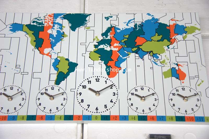 นาฬิกาเหล็ก world time   YM 3238-2