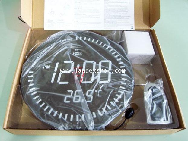 นาฬิกาปลุก LED แขวนและตั้งโต๊ะ iamclock สีขาว IMC-1009D 5