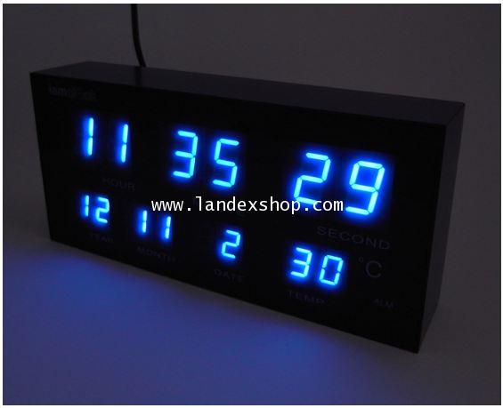 IMC-51566B นาฬิกาแขวน LED iamclock หน้าจอสีฟ้า 1