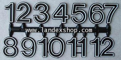 Large Arabic Plastic number No.1 (20 mm.)