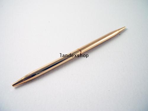 ชุดถ้วยเสียบปากกาทองเหลือง พร้อมปากกาทอง  (Pen & Brass Pen Stand)