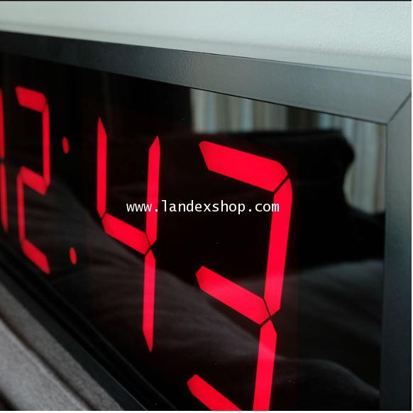 ZT-0123 นาฬิกา แขวน LED J.point  ตัว เลข 5 นิ้ว สีแดง 2
