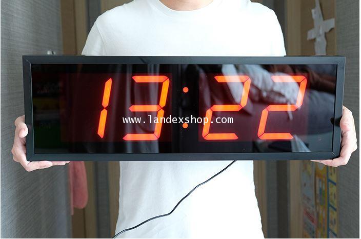 ZT-0123 นาฬิกา แขวน LED J.point  ตัว เลข 5 นิ้ว สีแดง 3