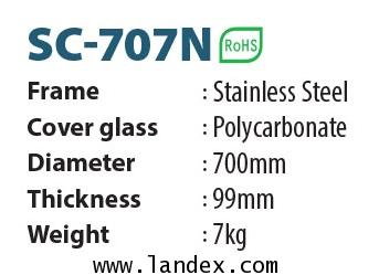 Indoor / Outdoor Combined Use DC24V (Wall Clock) SC-707N 1