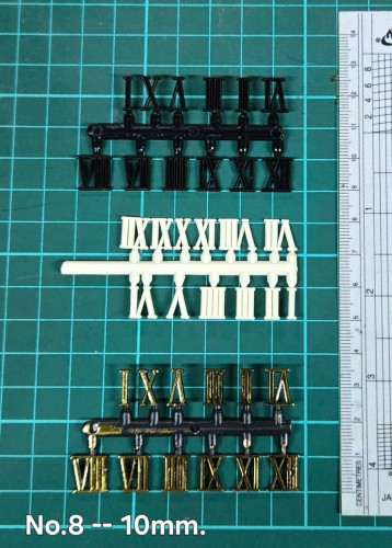 plastic number no.8 roman 10 mm