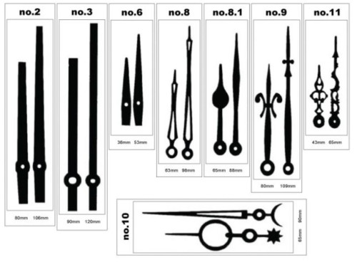 ชุดเครื่องนาฬิกา J.point แกน 13mm. 8