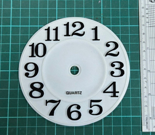 plastic dial 120mm white