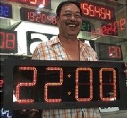 ASWA LED Clock and Timer 8 นิ้ว-เส้นคู่ รุ่น ASWA-08 1